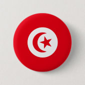 Tunesien-Flagge Button (Vorderseite)