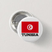 Tunesien-Flagge Button (Vorne & Hinten)