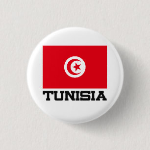 Tunesien-Flagge Button