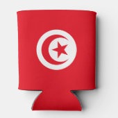 Tunesien-Flagge Dosenkühler (Rückseite)
