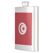 Tunesien-Flagge Flachmann (Links)