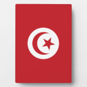 Tunesien-Flagge Fotoplatte (Vorderseite)