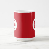 Tunesien-Flagge Kaffeetasse (Mittel)