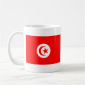 Tunesien-Flagge Kaffeetasse (Links)
