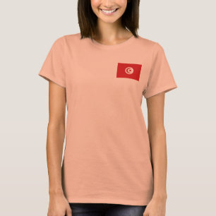 Tunesien-Flagge + Karte T-Shirt
