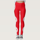 Tunesien-Flagge Leggings (Vorderseite)
