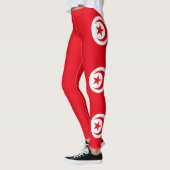 Tunesien-Flagge Leggings (Links)