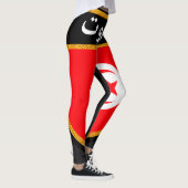 Tunesien-Flagge Leggings (Rechts)