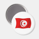Tunesien Flagge Magnet (Vorderseite/Rückseite)