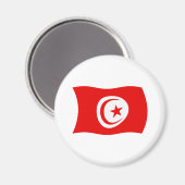 Tunesien Flagge Magnet (Vorderseite/Rückseite)