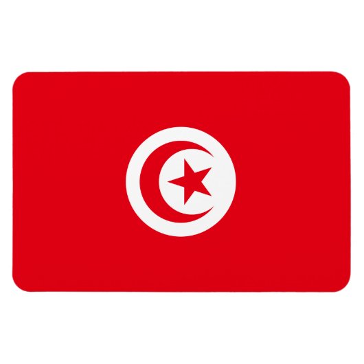 Tunesien-Flagge Magnet (Horizontal)