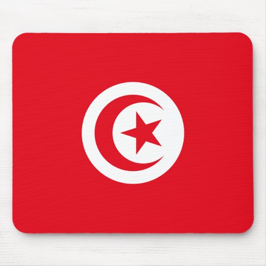 Tunesien-Flagge Mousepad (Vorne)