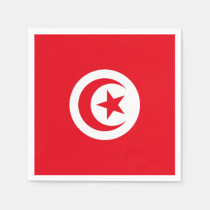 Tunesien-Flagge Serviette