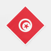 Tunesien-Flagge Serviette (Ecke)
