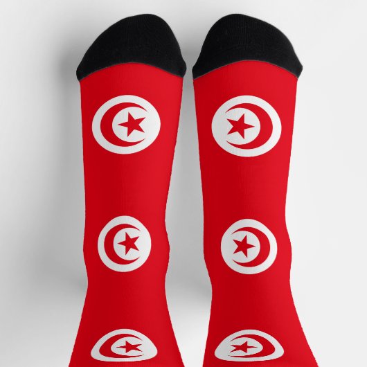 Tunesien-Flagge Socken (Oben)