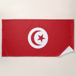 Tunesien-Flagge Strandtuch