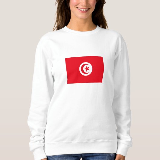 Tunesien-Flagge Sweatshirt (Vorderseite)