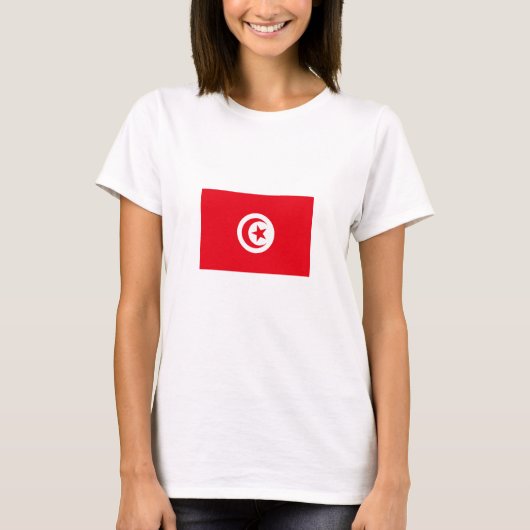 Tunesien-Flagge T-Shirt (Vorderseite)