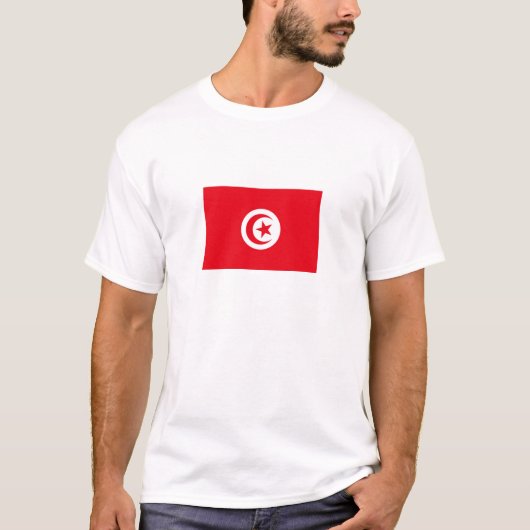 Tunesien-Flagge T-Shirt (Vorderseite)
