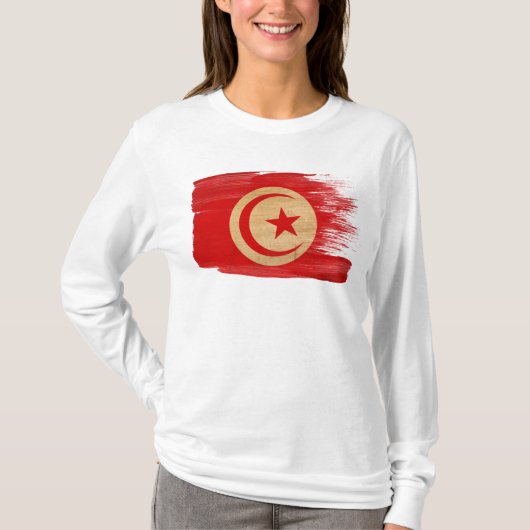 Tunesien-Flagge T-Shirt (Vorderseite)