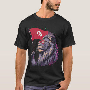 Tunesien-Flagge Tunesische Wurzeln 4 T-Shirt