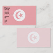 Tunesien-Flagge Visitenkarte (Vorne/Hinten)