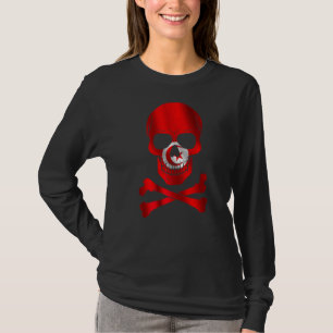 Tunesien Flaggen-Design Schädelflagge Tunesien T-Shirt