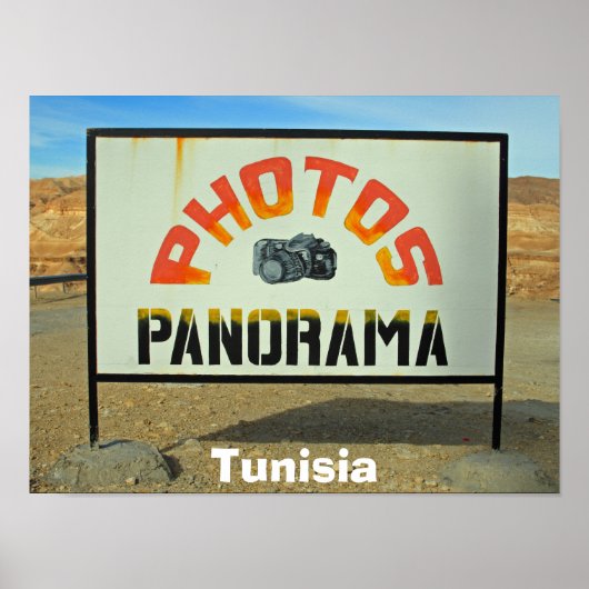 Tunesien - Foto aus der Ferne Poster (Vorne)