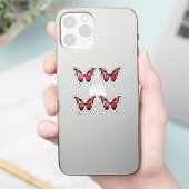 Tunesien Frack Butterfly Flag Aufkleber (Telefon)