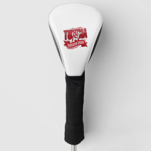 Tunesien Fußball 2026 Fußball Fett Land Typografie Golf Headcover