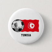 Tunesien-Fußball-Taste Button (Vorderseite)