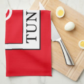 Tunesien Geschirrtuch (Viertel Falte)