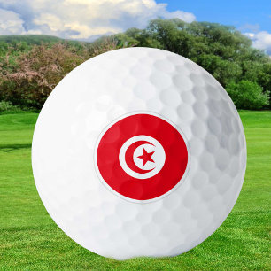 Tunesien Golf Balls, tunesische Flagge Golfers /Pa Golfball
