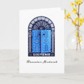 Tunesien: Grußkarte Karte (Gelbe Blume)