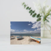 Tunesien, Kap Bon, Hammamet, Fischerboote auf Postkarte (Stehend Vorderseite)