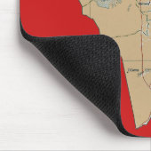 Tunesien-Karte Mousepad (Ecke)