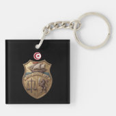 Tunesien Landeswappen Symbol Emblem Flagge Schlüsselanhänger (Rückseite)