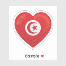 Tunesien Liebe Icon Sticker