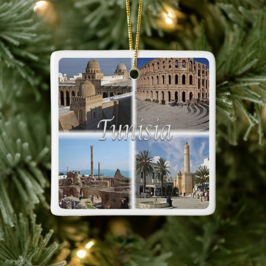 TUNESIEN, Mosaik, Afrika, Keramikornament (Baum)