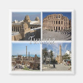 TUNESIEN, Mosaik, Afrika, Kühlschrank Magnet (Vorne)