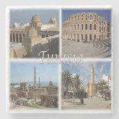 TUNESIEN, Mosaik, Afrika, Steinuntersetzer (Vorderseite)