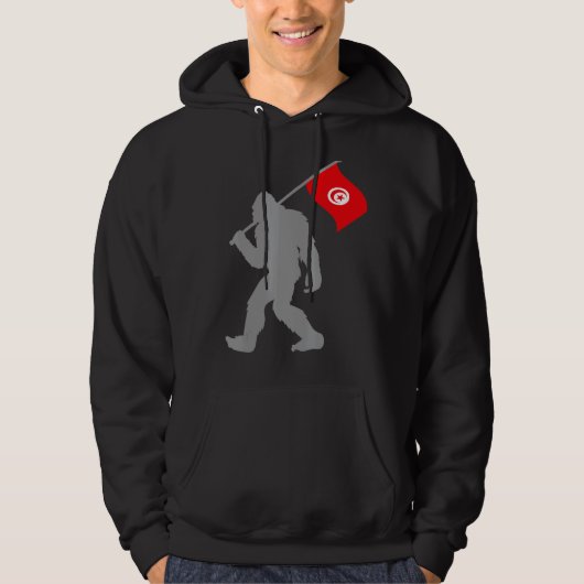 Tunesien oder tunesische Flagge Hoodie (Vorderseite)