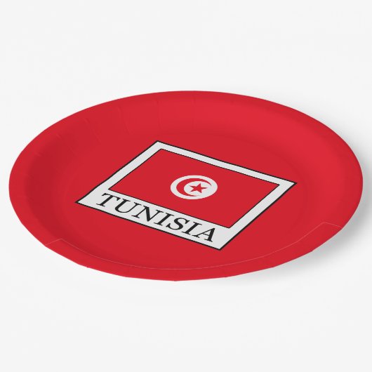 Tunesien Pappteller (Schrägansicht)