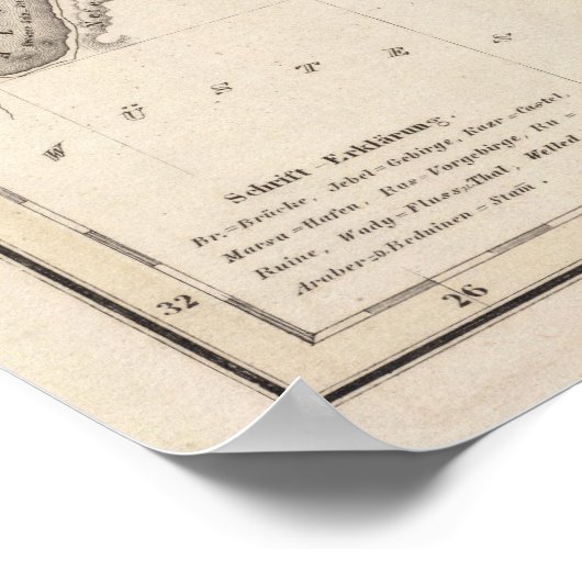 Tunesien Poster (Ecke)