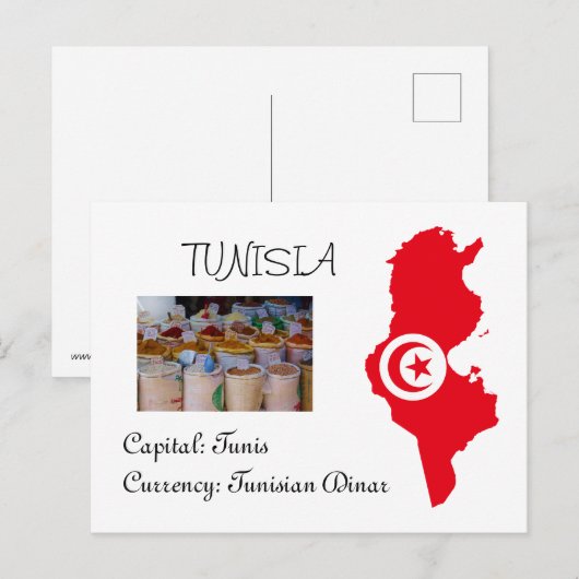 Tunesien Postkarte (Vorne/Hinten)