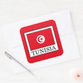 Tunesien Quadratischer Aufkleber (Umschlag)