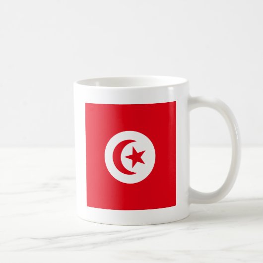 Tunesien-Qualitäts-Flagge Kaffeetasse (Rechts)