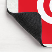 Tunesien-Qualitäts-Flagge Mousepad (Ecke)