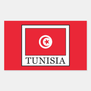Tunesien Rechteckiger Aufkleber