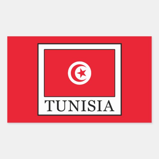 Tunesien Rechteckiger Aufkleber (Vorderseite)